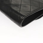 Black Leather Chanel Shoulder Bag