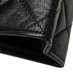 Black Leather Chanel Flap Bag