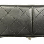 Black Leather Chanel Flap Bag