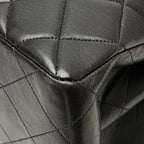 Black Leather Chanel Flap Bag