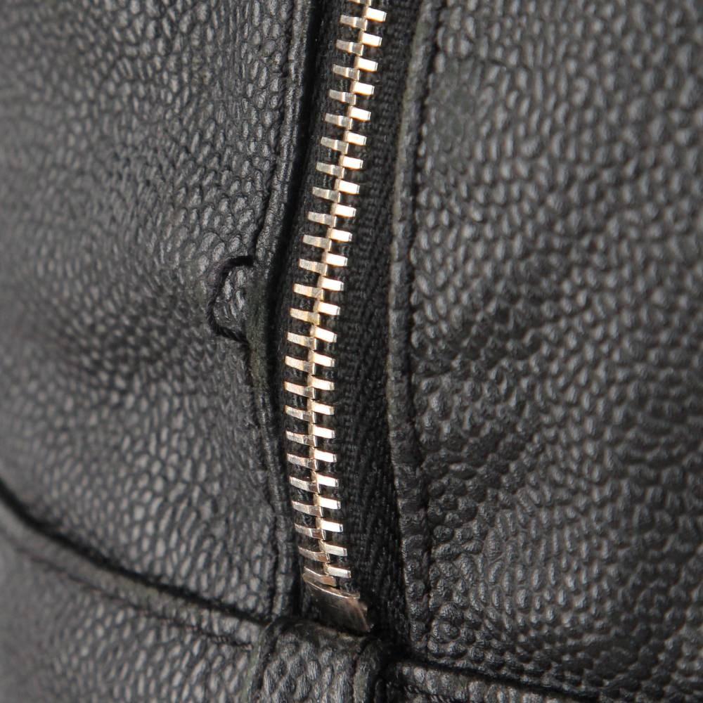 Black Leather Chanel Shoulder Bag