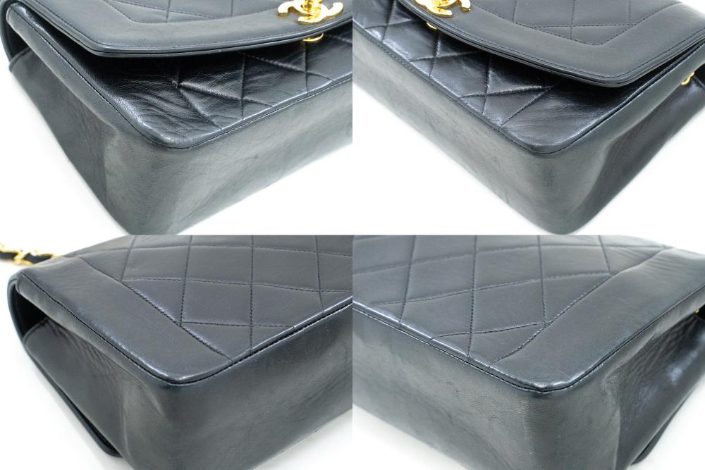 Black Leather Chanel Crossbody Bag