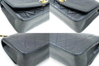 Black Leather Chanel Crossbody Bag