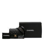 Black Leather Chanel Flap Bag
