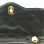Black Leather Chanel Flap Bag