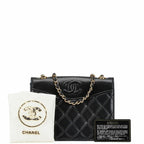 Black Leather Chanel Crossbody Bag