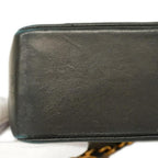Black Leather Chanel Crossbody Bag