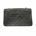 Black Leather Chanel Shoulder Bag