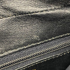 Black Leather Chanel Shoulder Bag