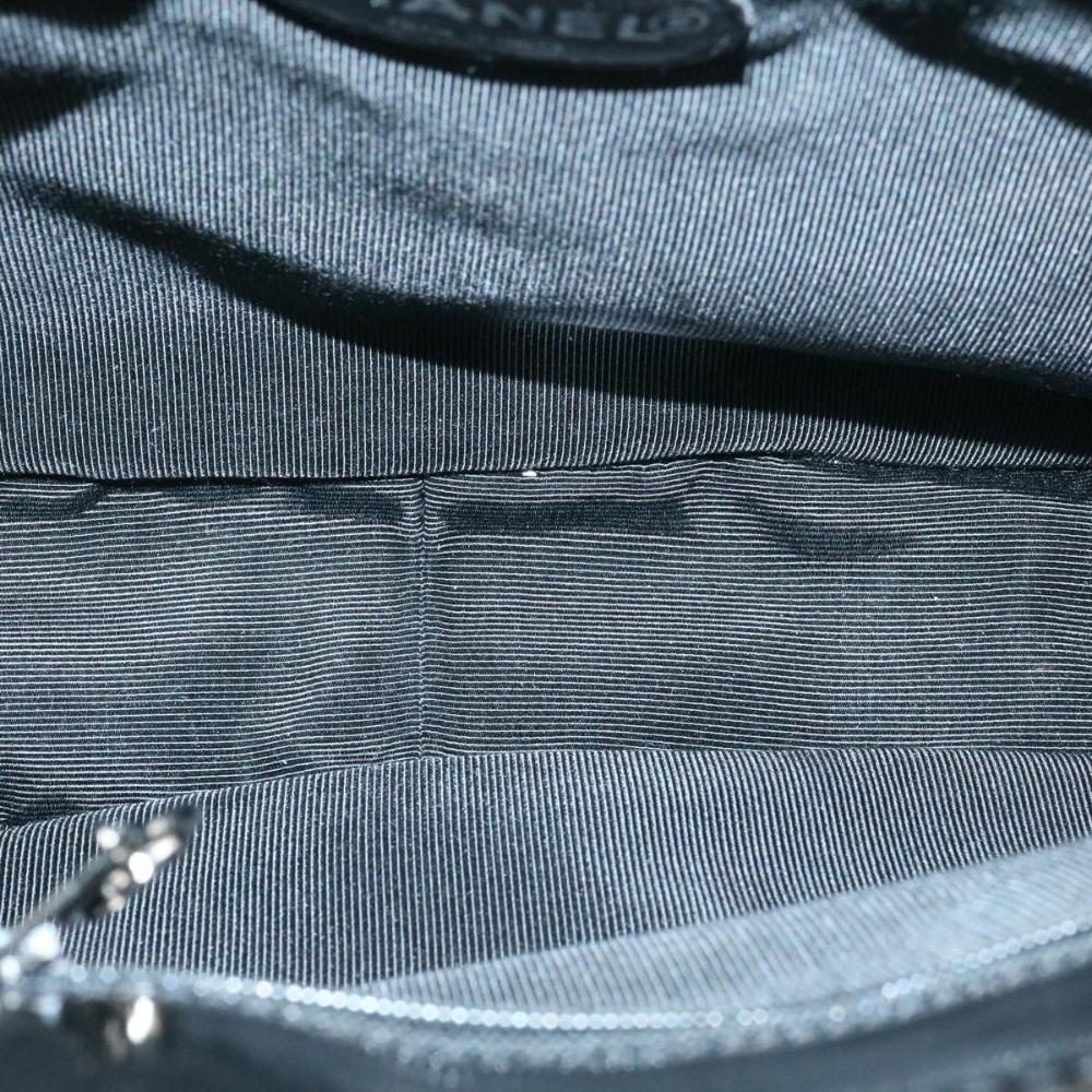 Black Leather Chanel Shoulder Bag