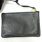 Black Leather Chanel Shoulder Bag