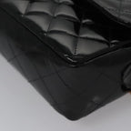 Black Leather Chanel Backpack
