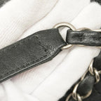 Black Leather Chanel Shoulder Bag