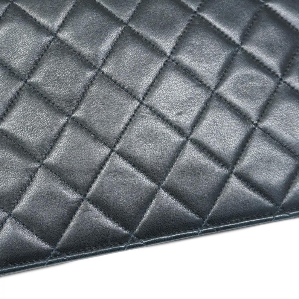 Black Leather Chanel Shoulder Bag