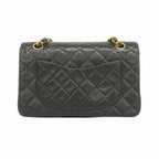 Black Leather Chanel Flap Bag
