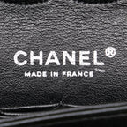 Black Leather Chanel Flap Bag
