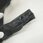 Black Leather Chanel Shoulder Bag