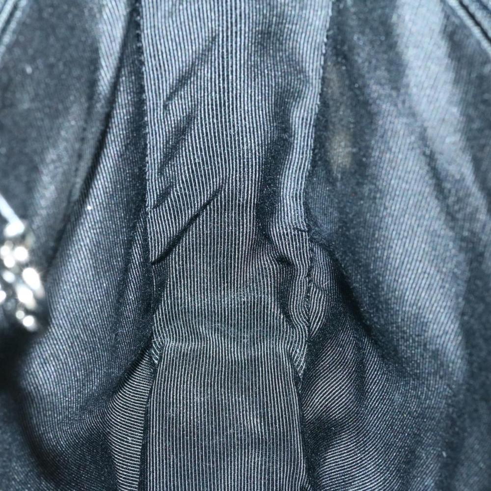 Black Leather Chanel Shoulder Bag