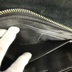 Black Leather Chanel Shoulder Bag