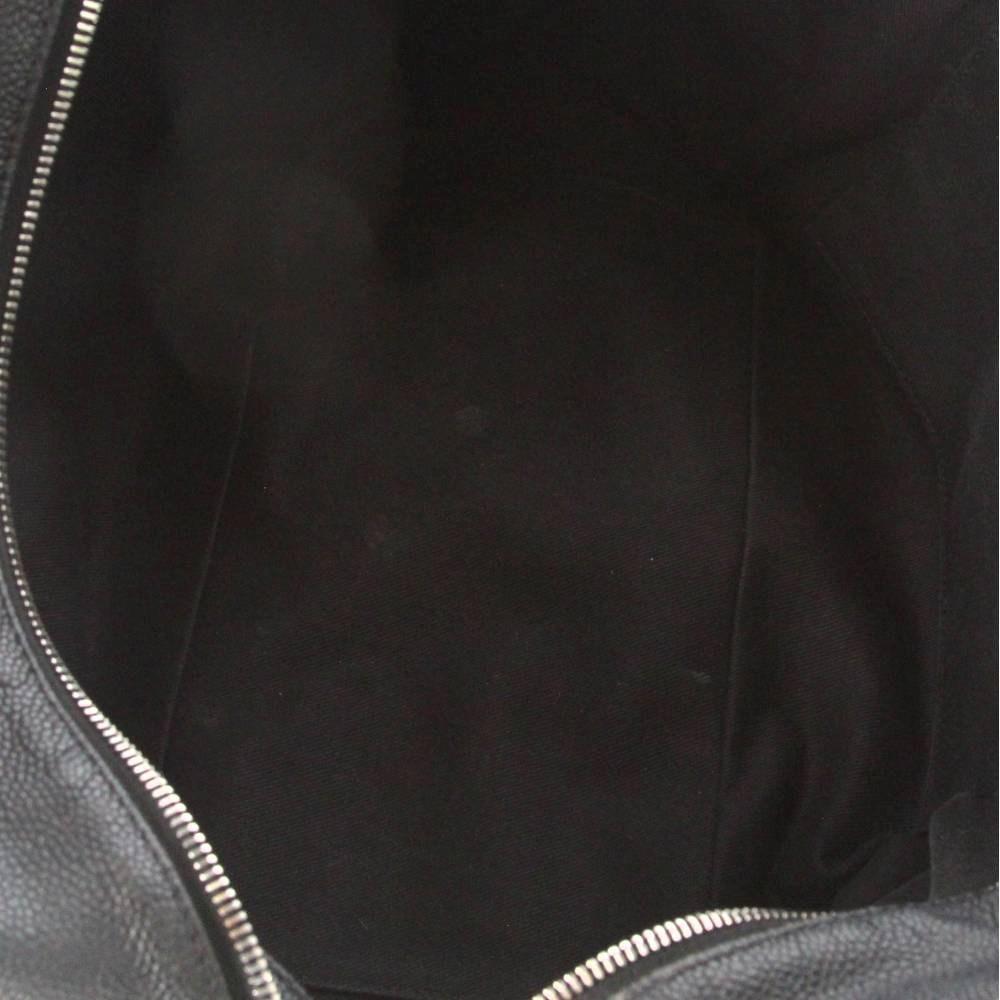 Black Leather Chanel Shoulder Bag