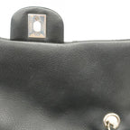 Black Leather Chanel Shoulder Bag