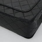 Black Leather Chanel Shoulder Bag