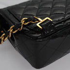 Black Leather Chanel Backpack
