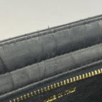 Black Leather Chanel Shoulder Bag