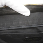 Black Leather Chanel Shoulder Bag