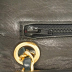 Black Leather Chanel Flap Bag