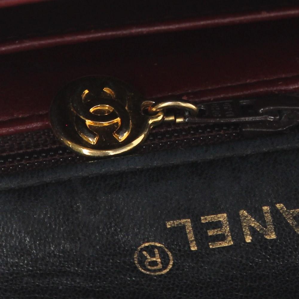 Black Leather Chanel Crossbody Bag