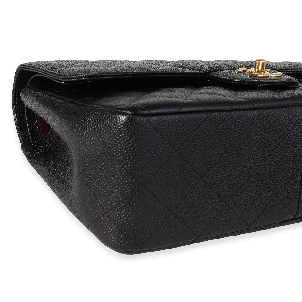Black Leather Chanel Flap Bag