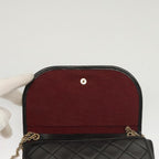 Black Leather Chanel Shoulder Bag