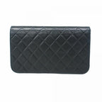 Black Leather Chanel Shoulder Bag