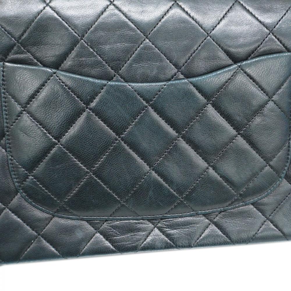 Black Leather Chanel Flap Bag