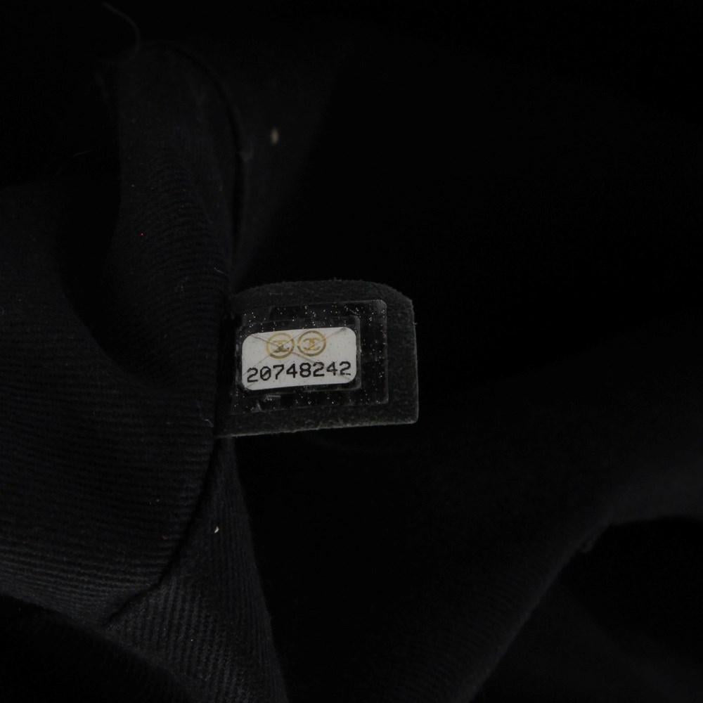 Black Leather Chanel Shoulder Bag