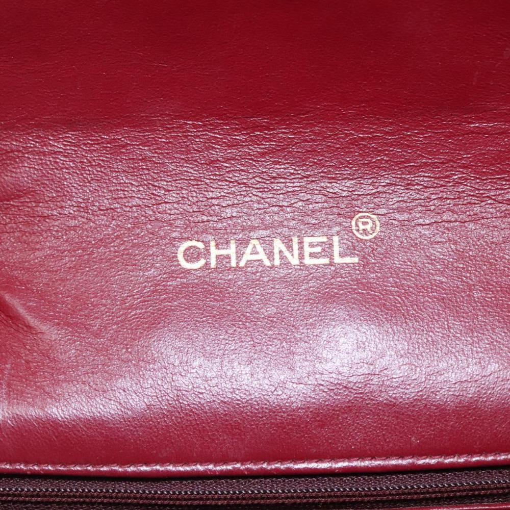 Black Leather Chanel Shoulder Bag