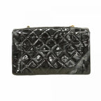 Black Leather Chanel Shoulder Bag