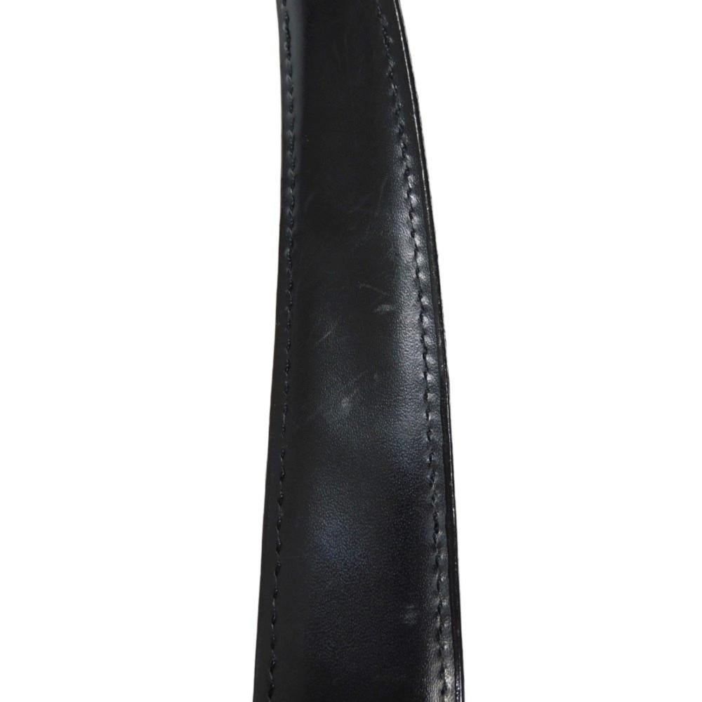 Black Leather Chanel Travel Line
