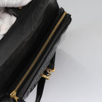 Black Leather Chanel Backpack