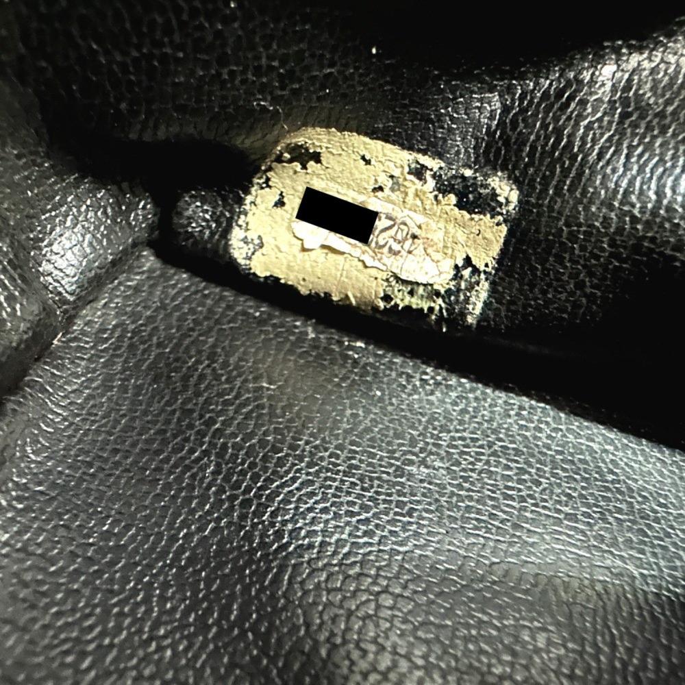 Black Leather Chanel Shoulder Bag
