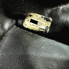 Black Leather Chanel Shoulder Bag