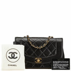 Black Leather Chanel Crossbody Bag