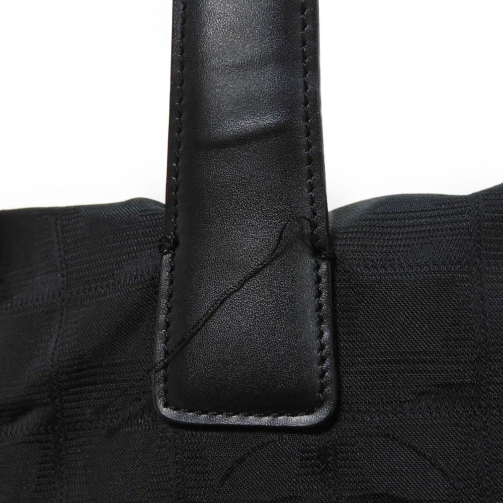 Black Leather Chanel Travel Line