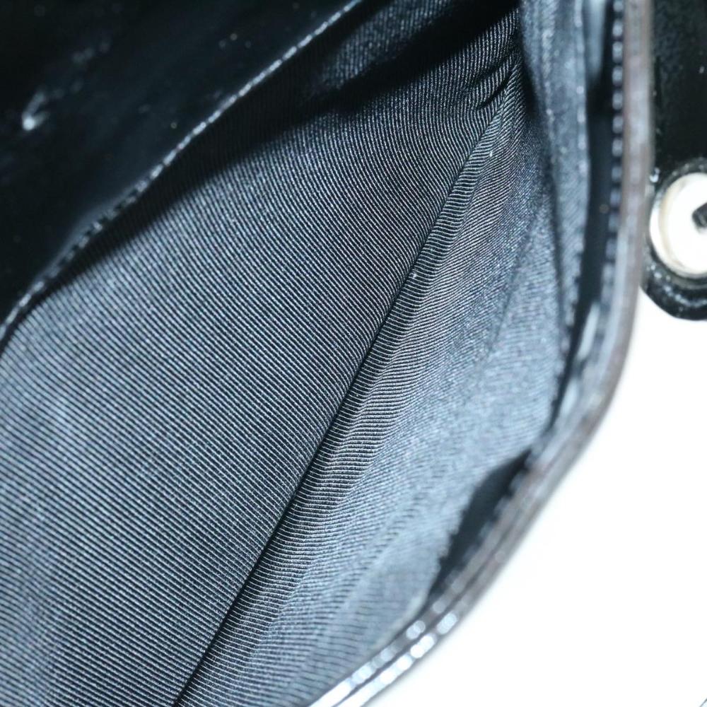 Black Leather Chanel Shoulder Bag