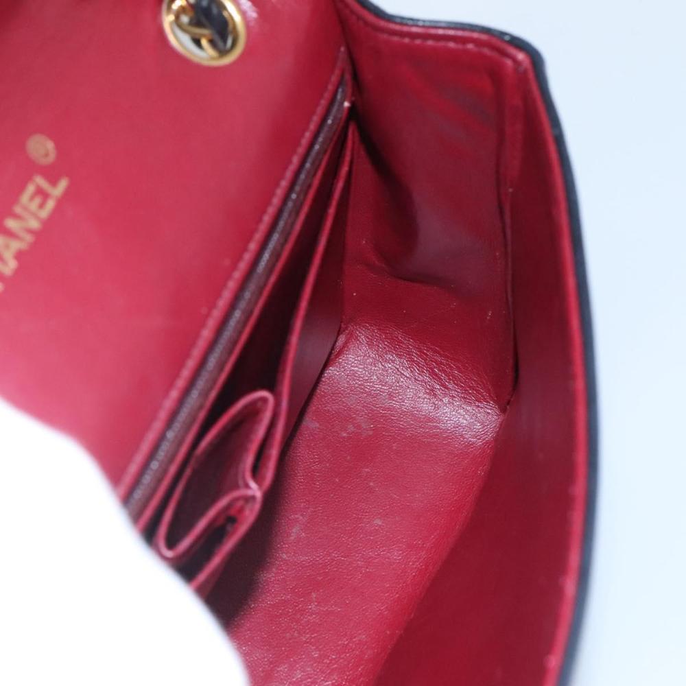 Black Leather Chanel Shoulder Bag