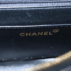 Black Leather Chanel Backpack