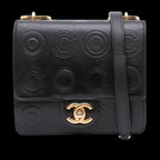Black Leather Chanel Crossbody Bag