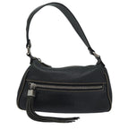 Black Leather Chanel Shoulder Bag