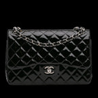 Black Leather Chanel Flap Bag